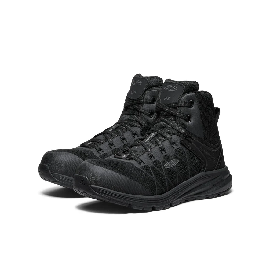 Keen Utility Vista Energy Mid ESD (Carbon-Fiber Toe) Men's BLACK/BLACK