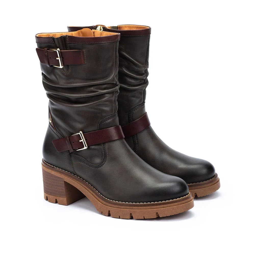 Pikolinos Soria Biker Boots Women's FOREST