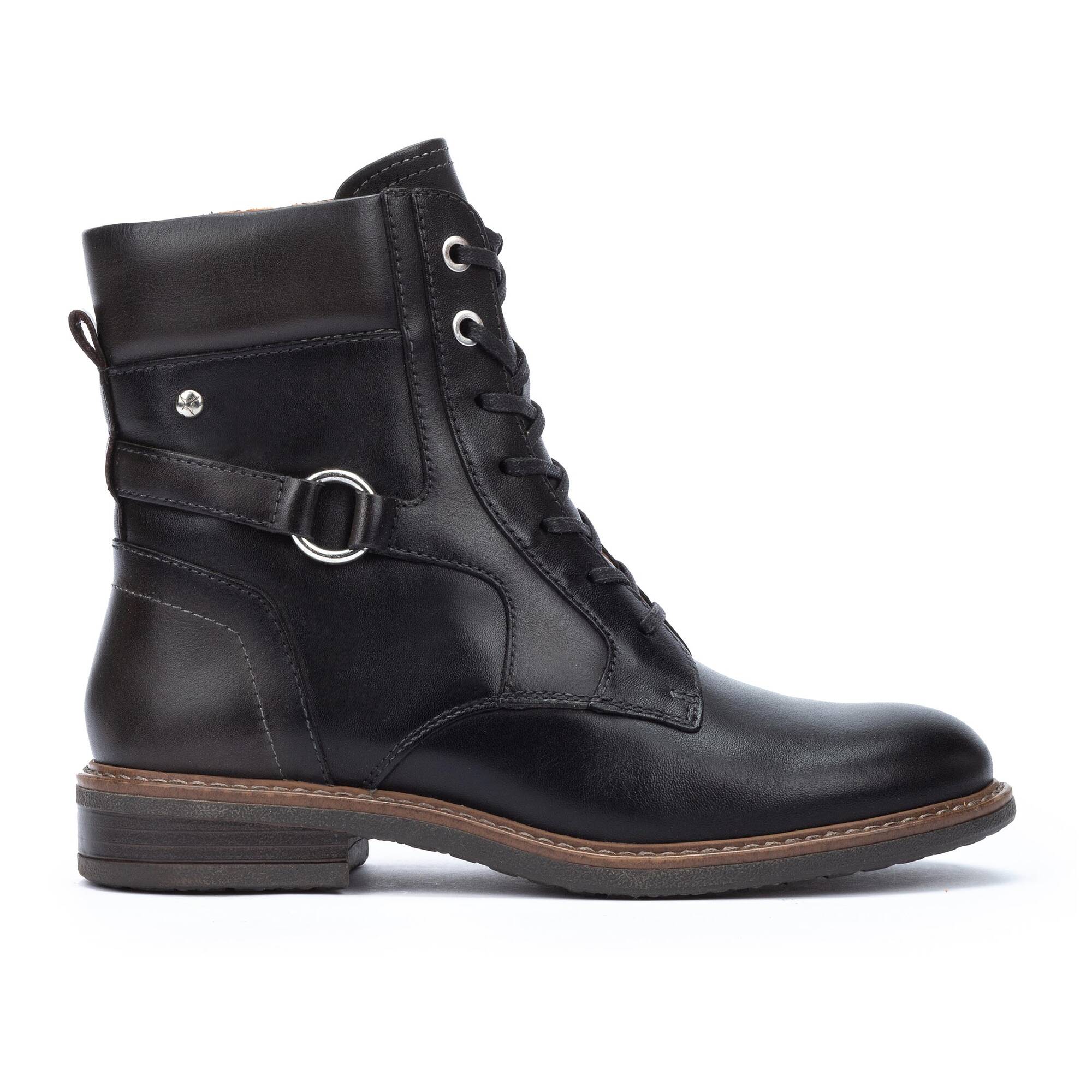 Pikolinos Aldaya Two-Tone Tall Ankle Boots Women's BLACK