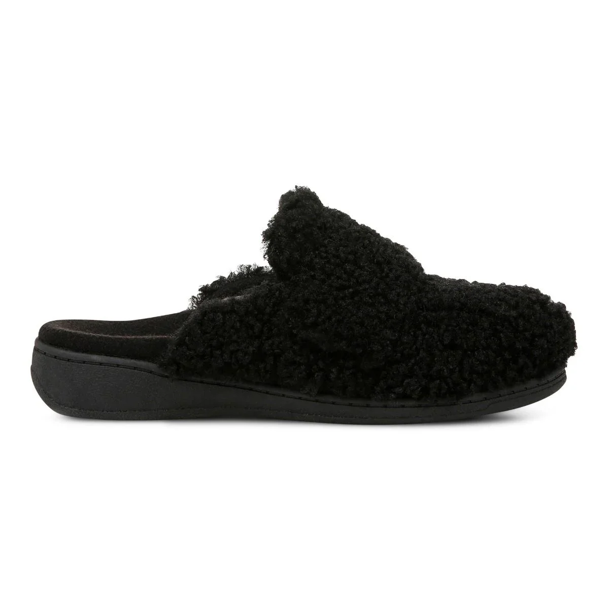 Vionic Gemma II Mule Slippers Women's BLACK SHEARLING