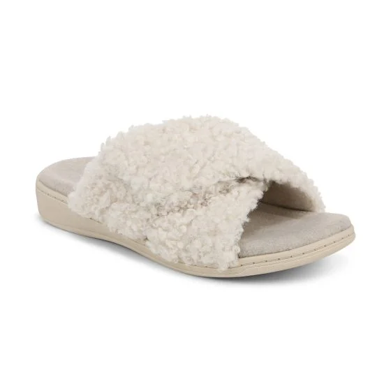 Vionic Relax II Slippers Women's CREAM SHEARLING