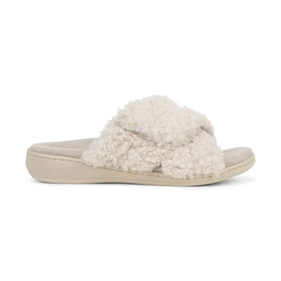 Vionic Relax II Slippers Women's CREAM SHEARLING