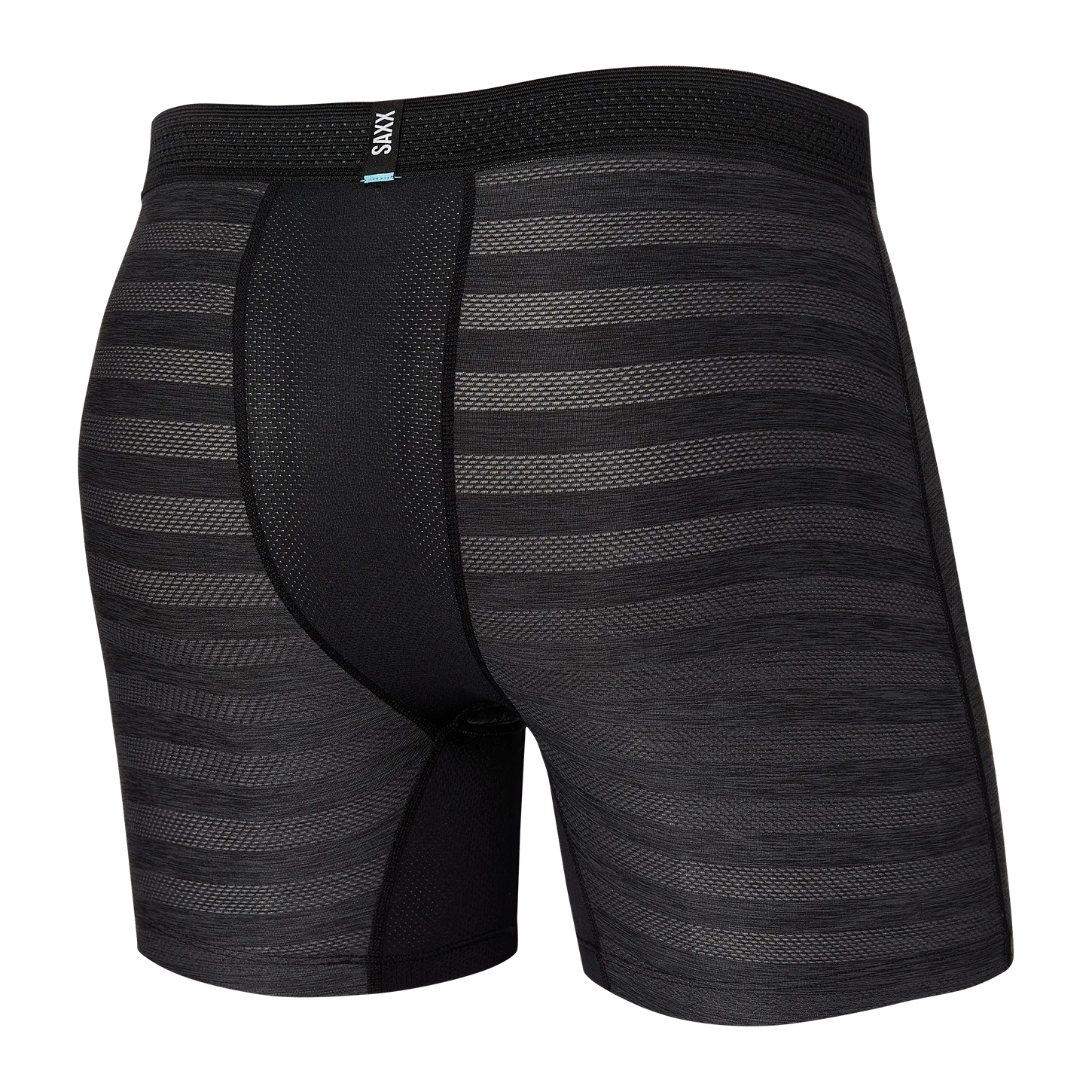 Men's SAXX Hot Shot Boxer Brief Design: Black Heather BLACK HEATHER