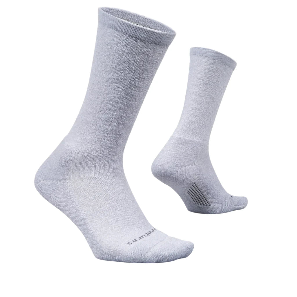 Feetures Everyday Max Cushion Diamond Texture Crew Women's GRAY