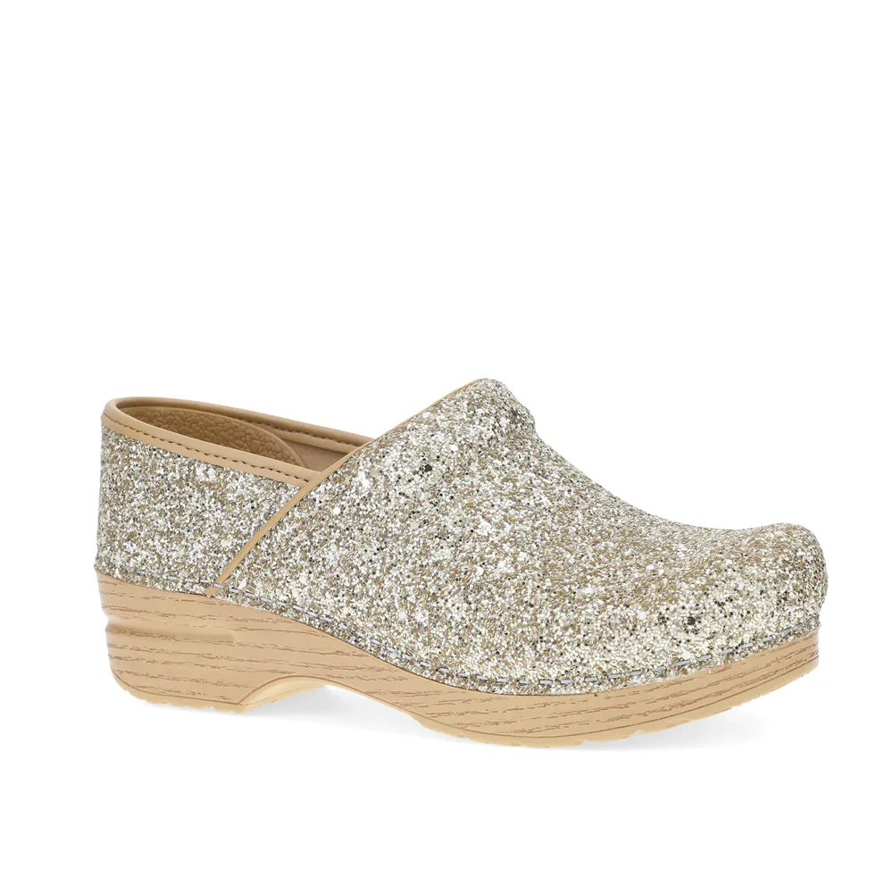 Dansko Professional Glitter Clog Women's CHAMPAGNE GLITTER