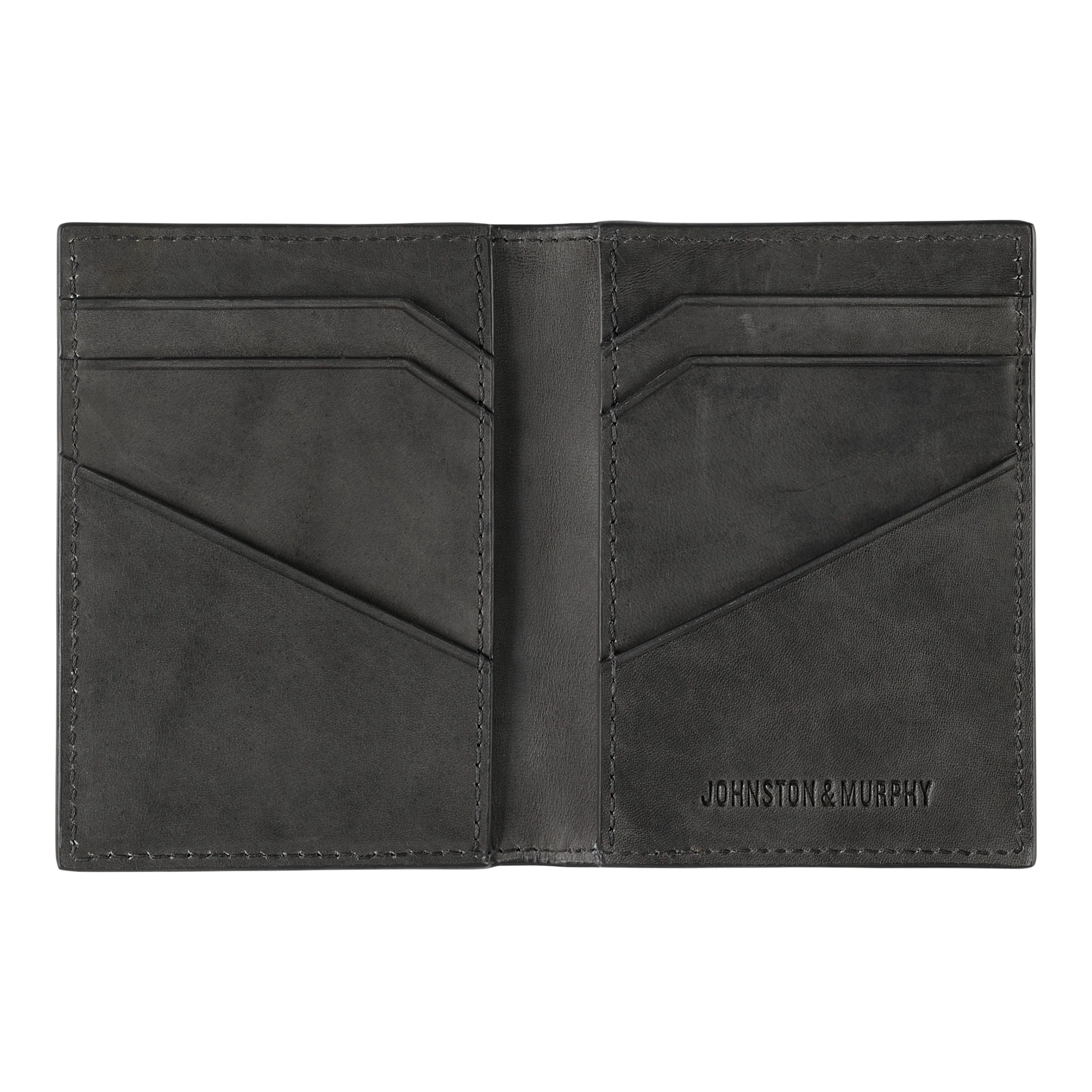 Johnston & Murphy Rhodes Bifold Card Case BLACK