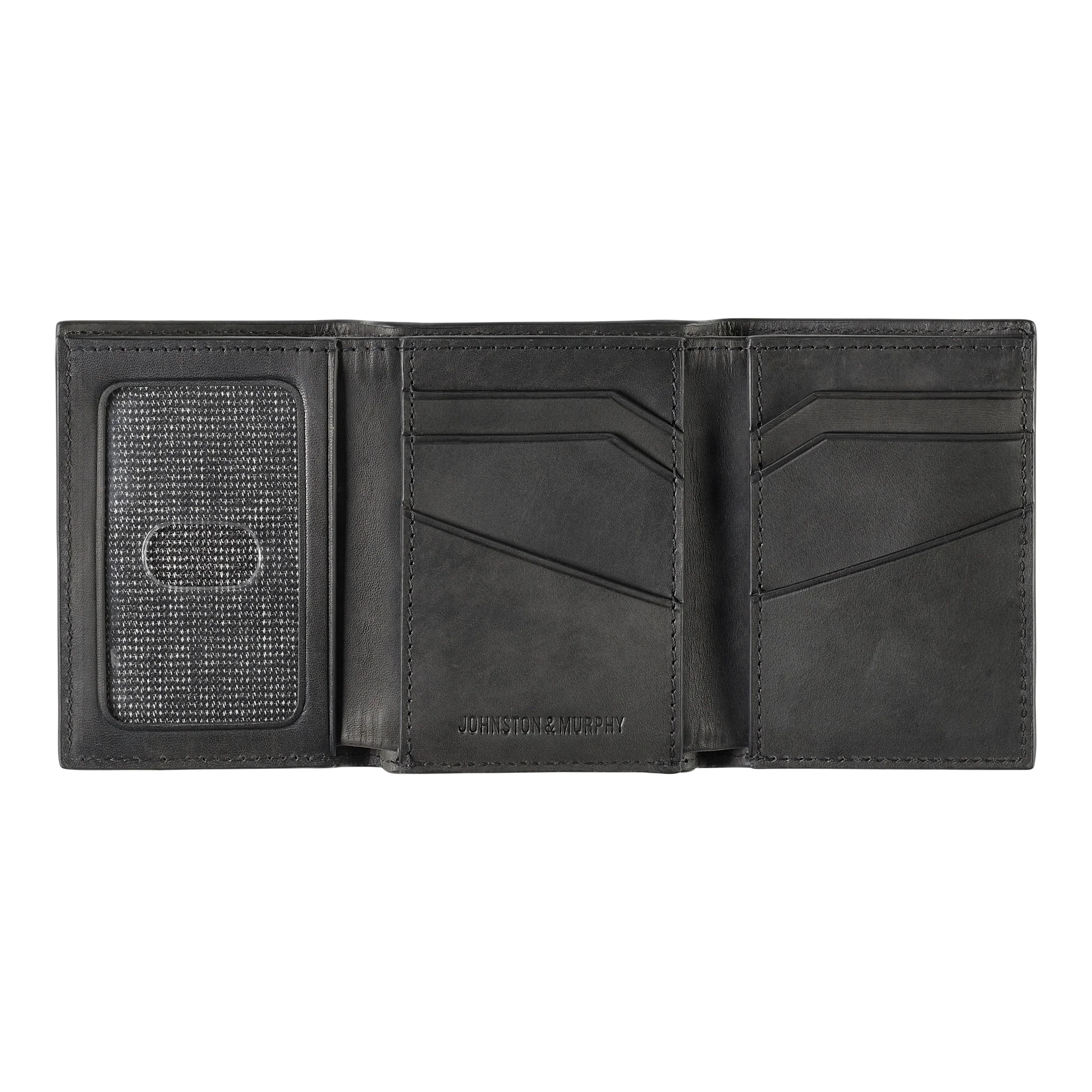 Johnston & Murphy Rhodes Trifold Wallet BLACK