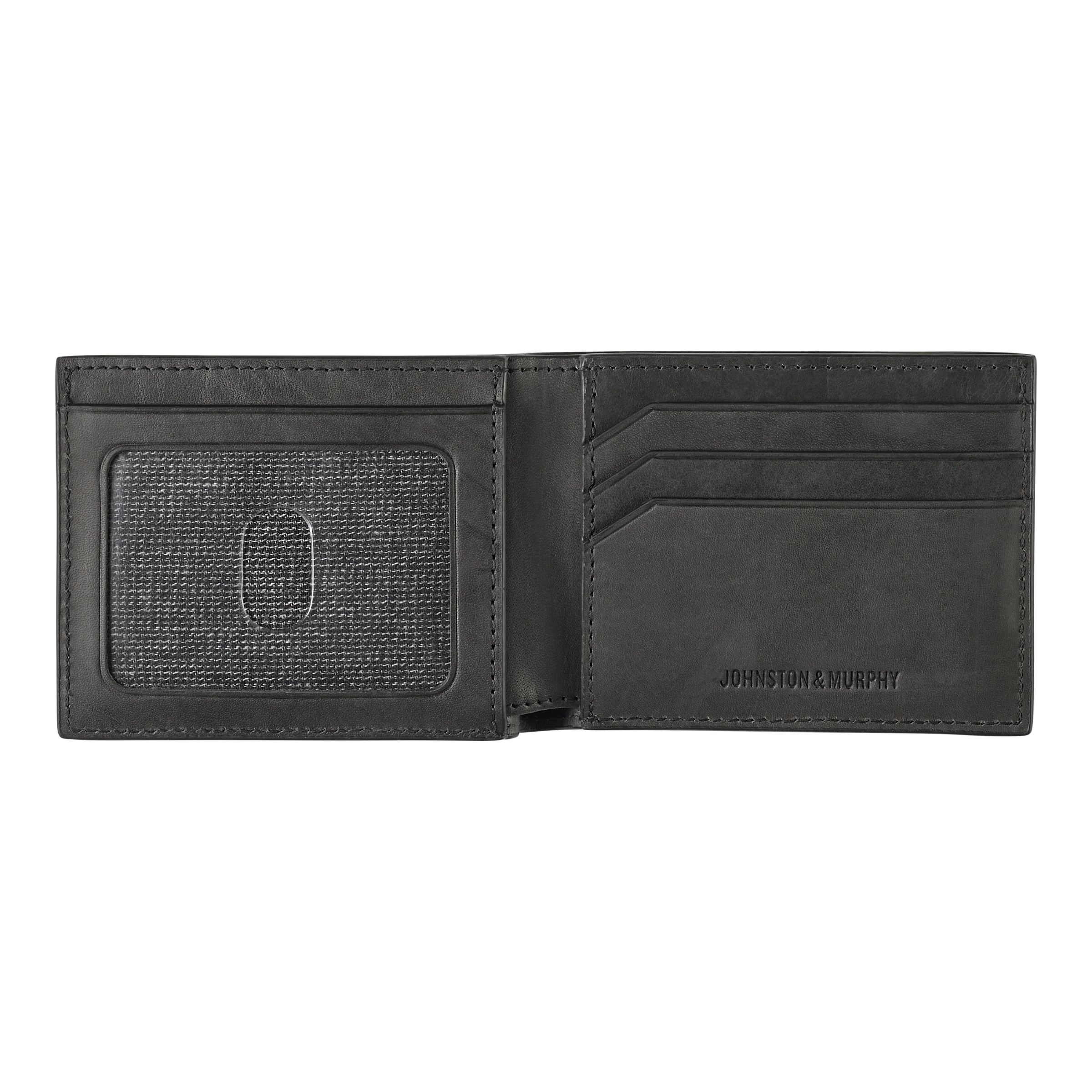 Johnston & Murphy Rhodes Billfold Wallet BLACK