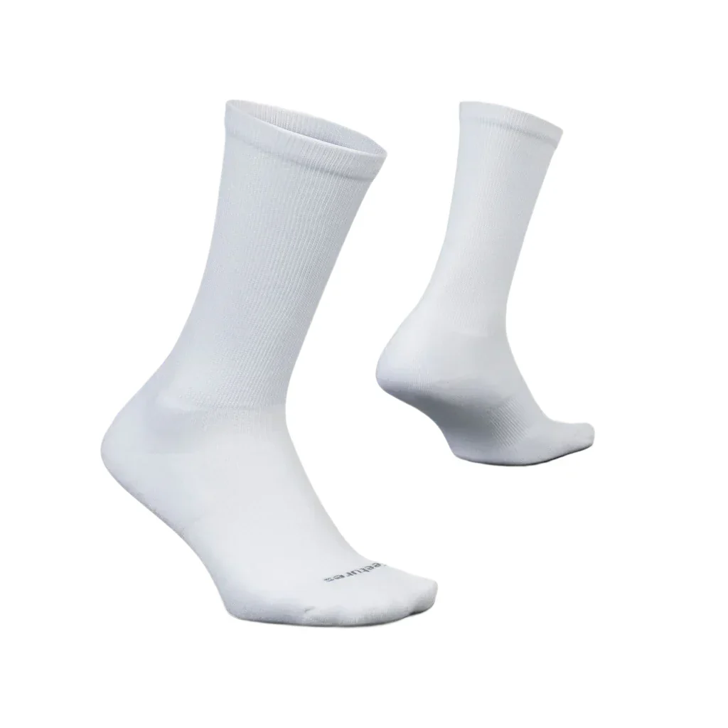 Feetures Therapeutic Max Cushion Crew Socks Unisex WHITE