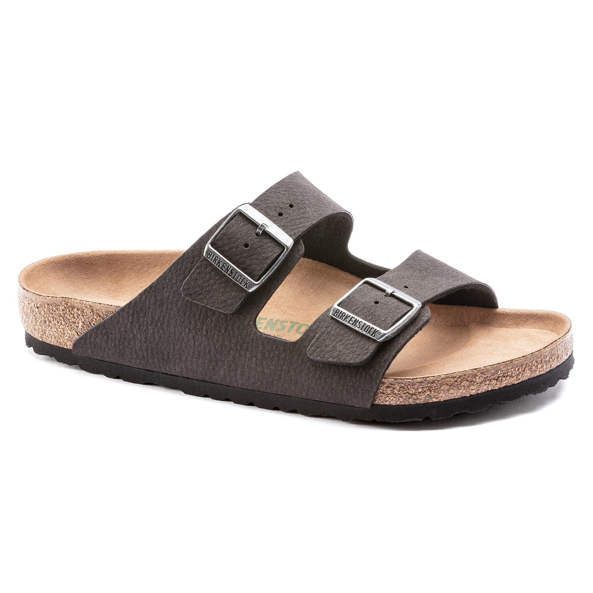 Birkenstock Arizona Vegan Synthetics Sandal Men's Desert Dust Black