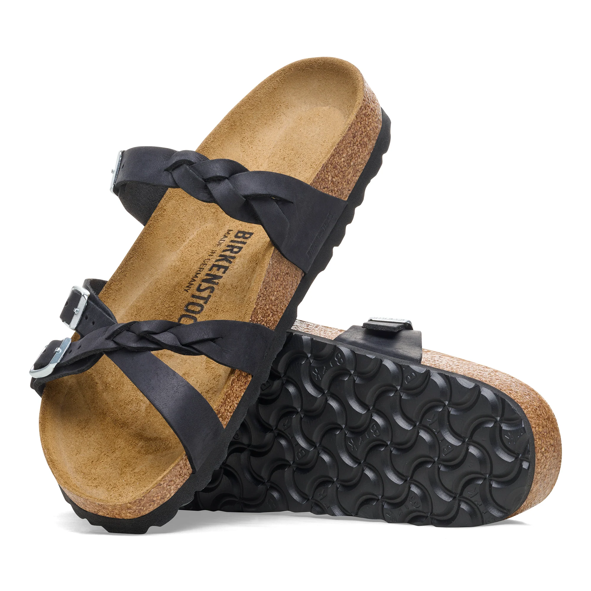 Birkenstock Franca Vegan Birkibuc Women's Black