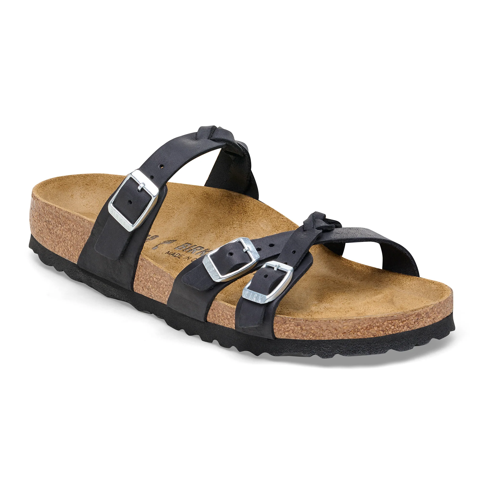 Birkenstock Franca Vegan Birkibuc Women's Black