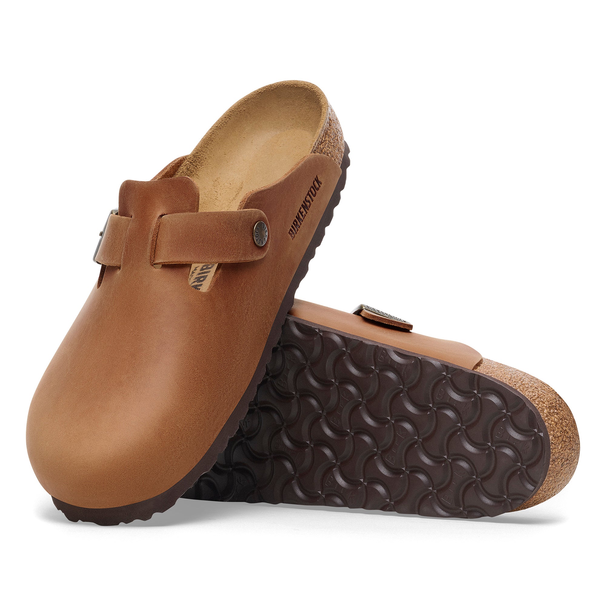 Birkenstock Boston Oiled Leather Unisex Cognac