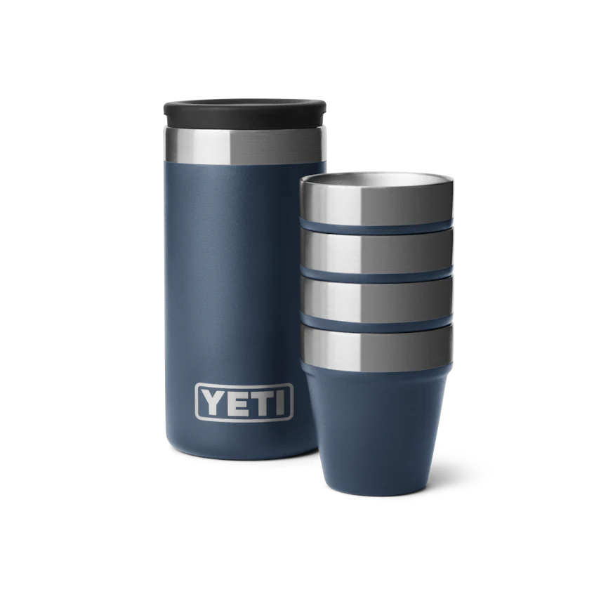 Yeti Shot Glasses with Carrying Case NAVY
