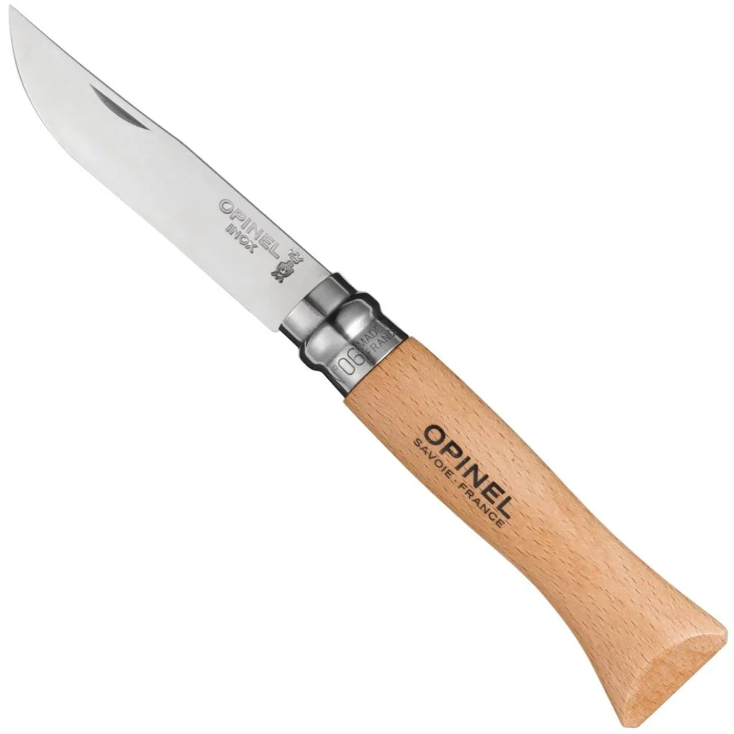 Opinel No.06 Stainless Steel Folding Knife Beech