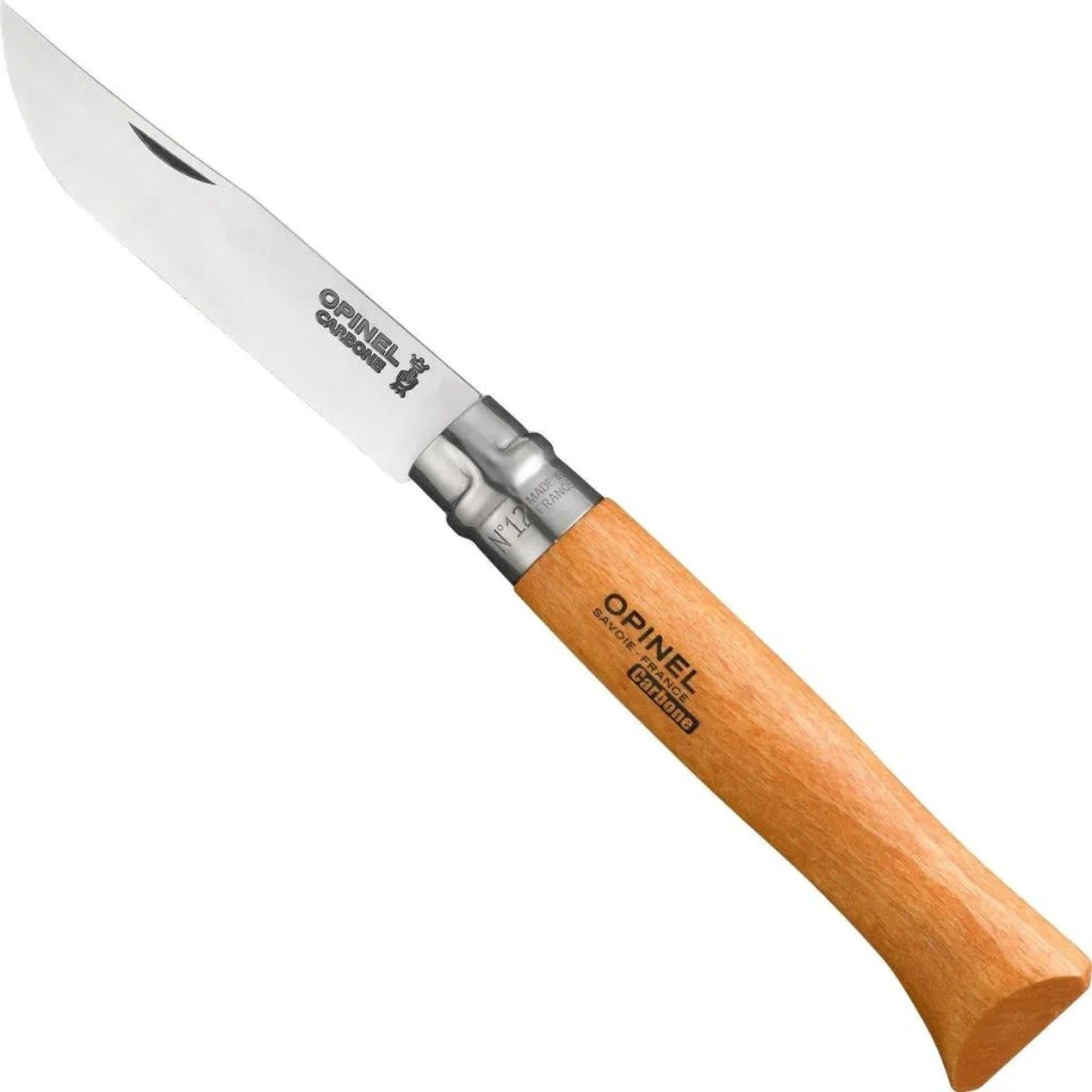Opinel No.12 Carbon Steel Folding Knife Beech