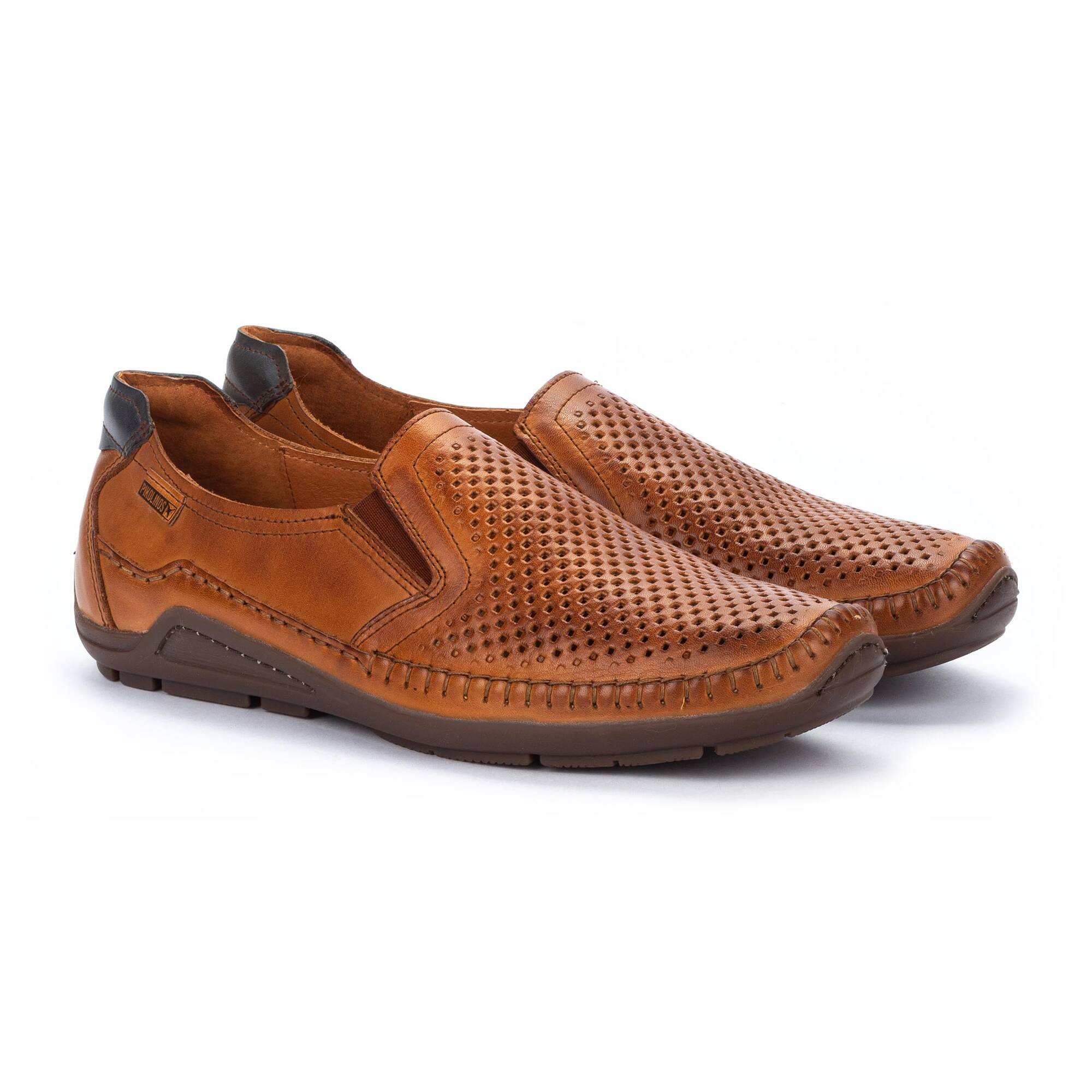 Pikolinos Azores Leather Moccasin Men's BRANDY