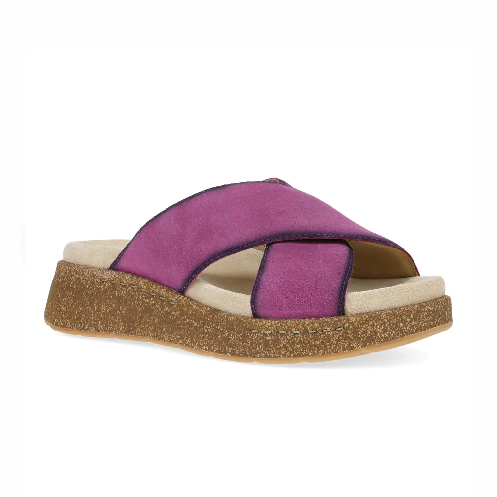 Dansko Bridget Sandal Women's Plum Burnished Suede