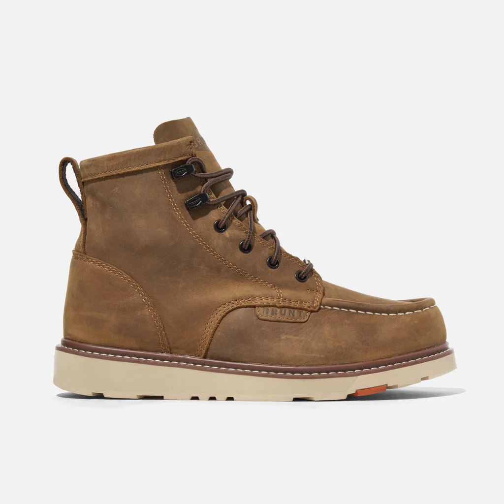 Brunt The Marin Unlined (Comp Toe) 6" Work Boot Men's BROWN