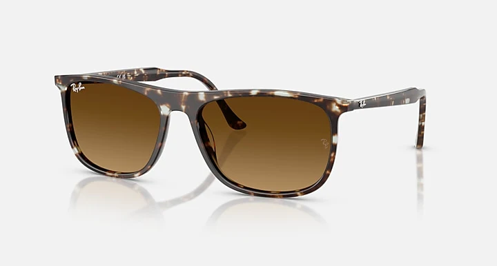 Ray Ban RB2216 Polished Havana YellowTurtle Frame with Gradient Brown Lenses HAV YELLOW TURTLE