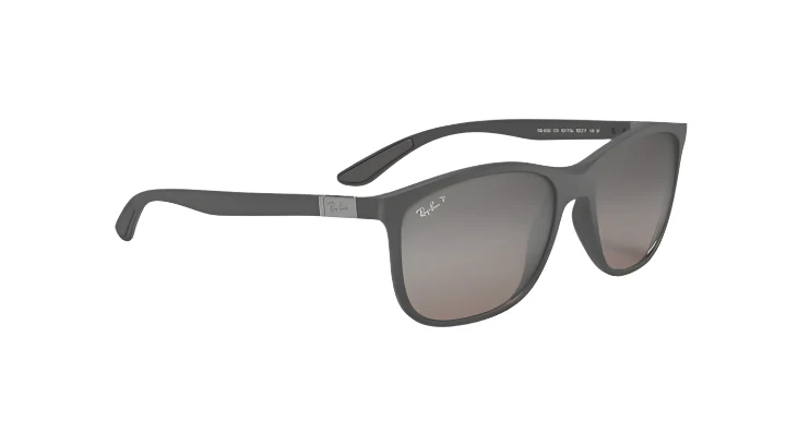 Ray Ban RB4330CH Chromance MAtte Grey with Silver Chromance SAND GREY