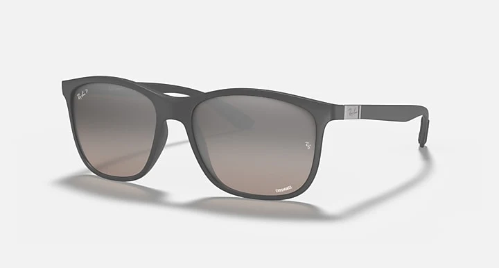 Ray Ban RB4330CH Chromance MAtte Grey with Silver Chromance SAND GREY