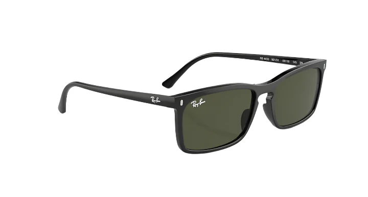 Ray Ban RB4435 Polished Black with Green Lenses BLACK