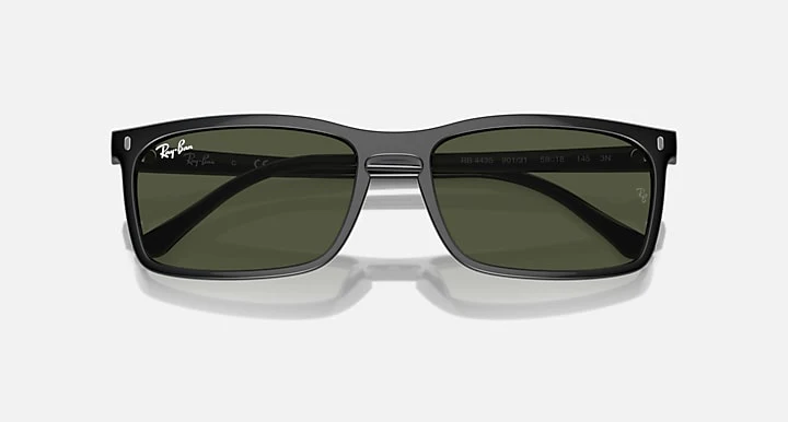Ray Ban RB4435 Polished Black with Green Lenses BLACK