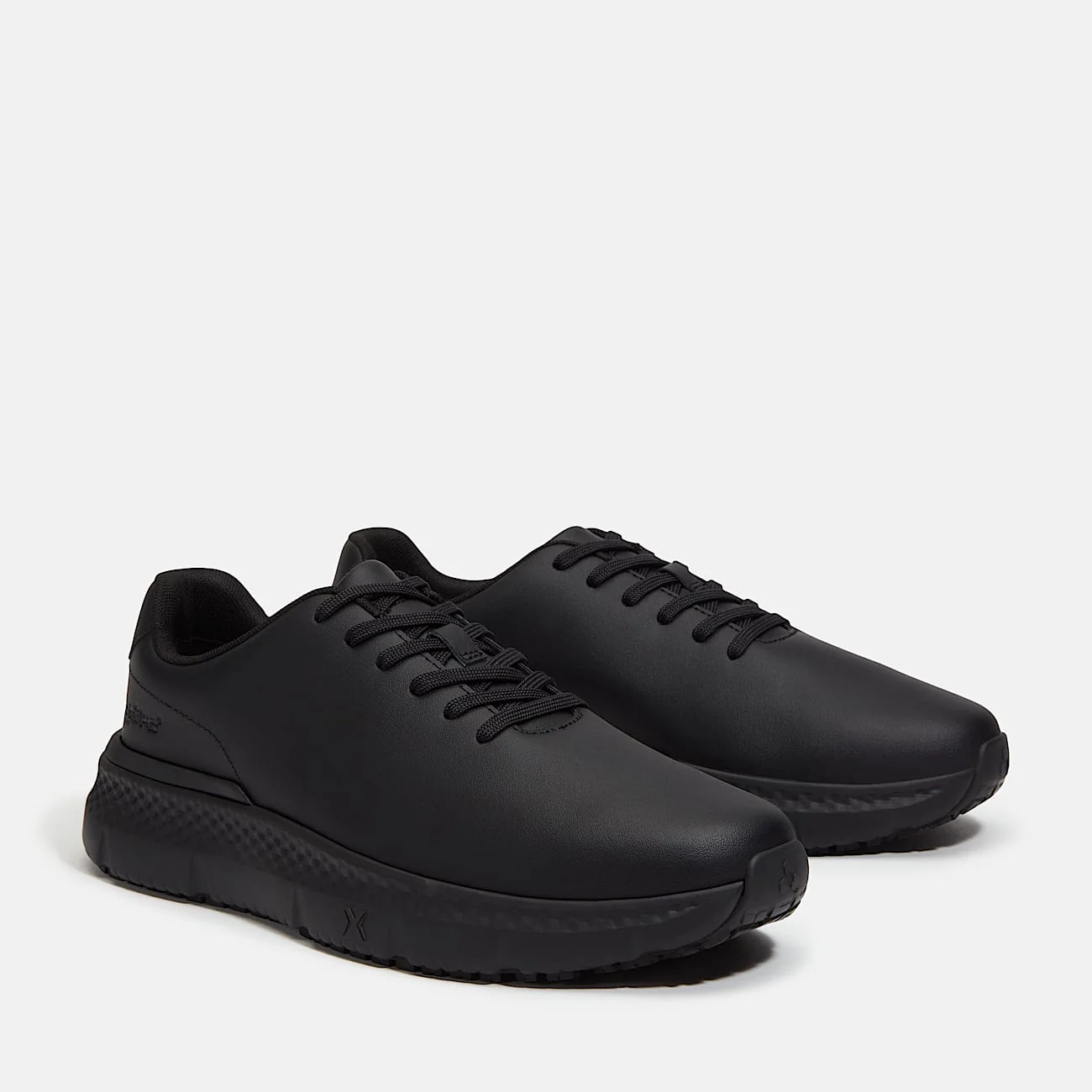 Timberland Pro Power Shift Slip-Resistant Leather Work Sneaker Men's BLACK LEATHER