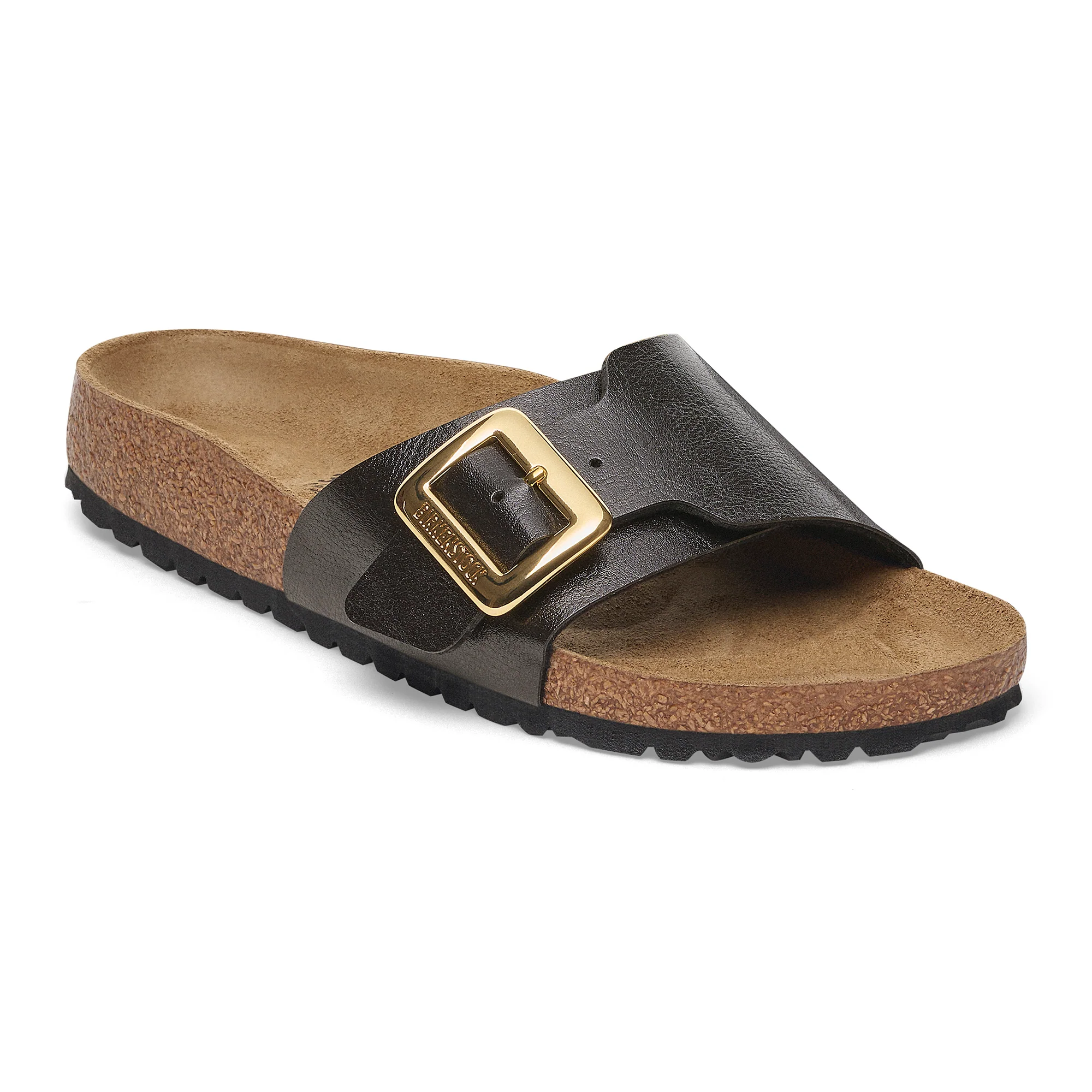 Birkenstock Catalina Luxe Buckle Birko-Flor Women's Graceful Pearl White
