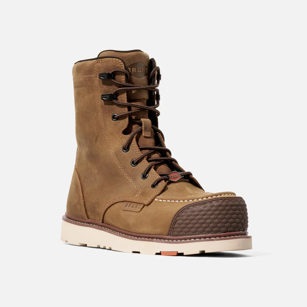 Brunt The Marin 8" BRUNT Toe (Comp Toe) Waterproof Men's BROWN