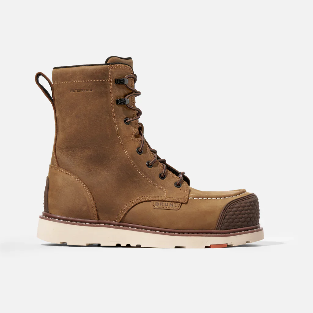 Brunt The Marin 8" BRUNT Toe (Comp Toe) Waterproof Men's BROWN