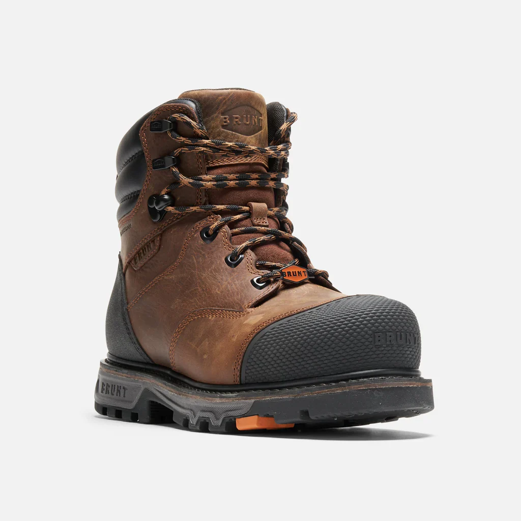 Brunt The Mulder Welted Toe (Comp Toe) 6" Waterproof Work Boot Men's BROWN