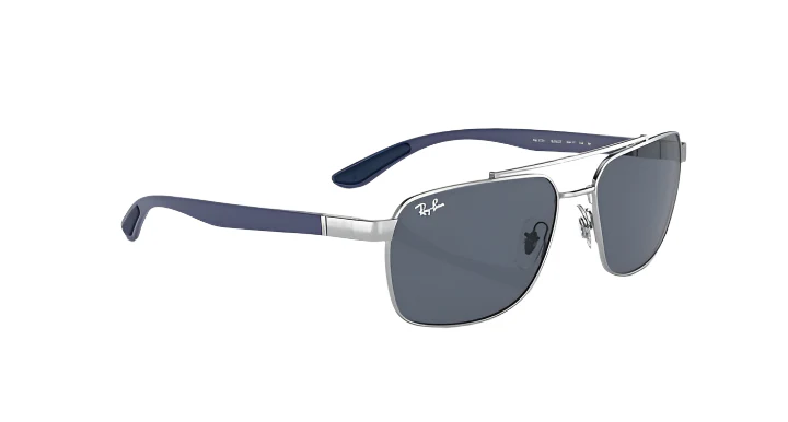 Ray Ban RB3701 Polished Silver with Dark Grey Lenses SILVER