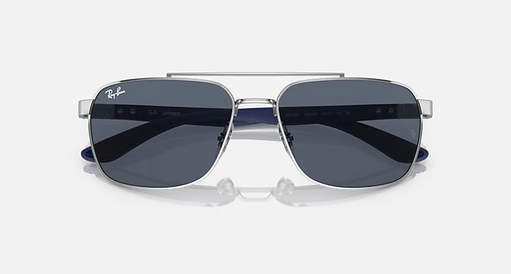 Ray Ban RB3701 Polished Silver with Dark Grey Lenses SILVER