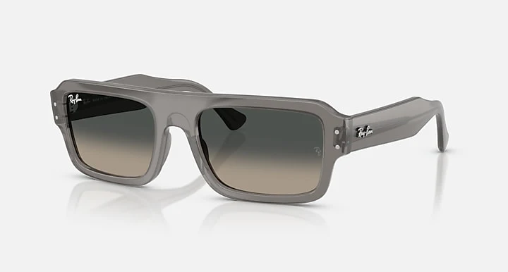 Ray Ban Lukas Bio-Based Polished Transparent with Gradient Grey Lenses TRNSP GRY