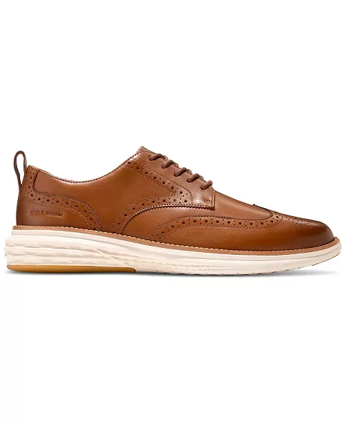 Cole Haan Grand Hurrion Wingtip Oxford Men's BROWN