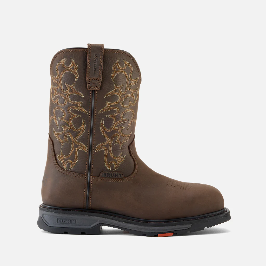 Brunt The Vastbinder Welted (Comp Toe) 10" Waterproof Square Toe Men's DARK BROWN