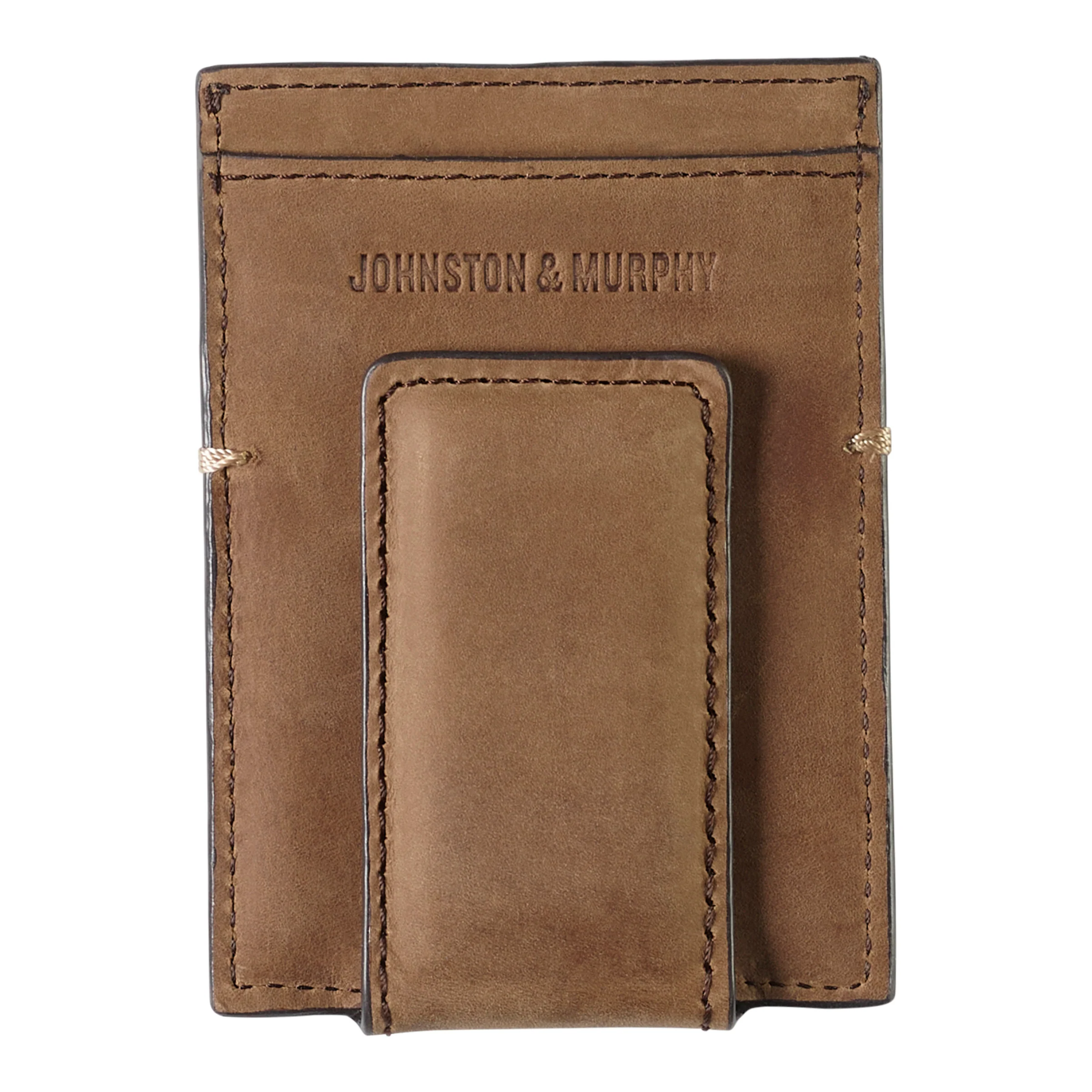 Johnston & Murphy Jackson Front Pocket Wallet TAN OILED