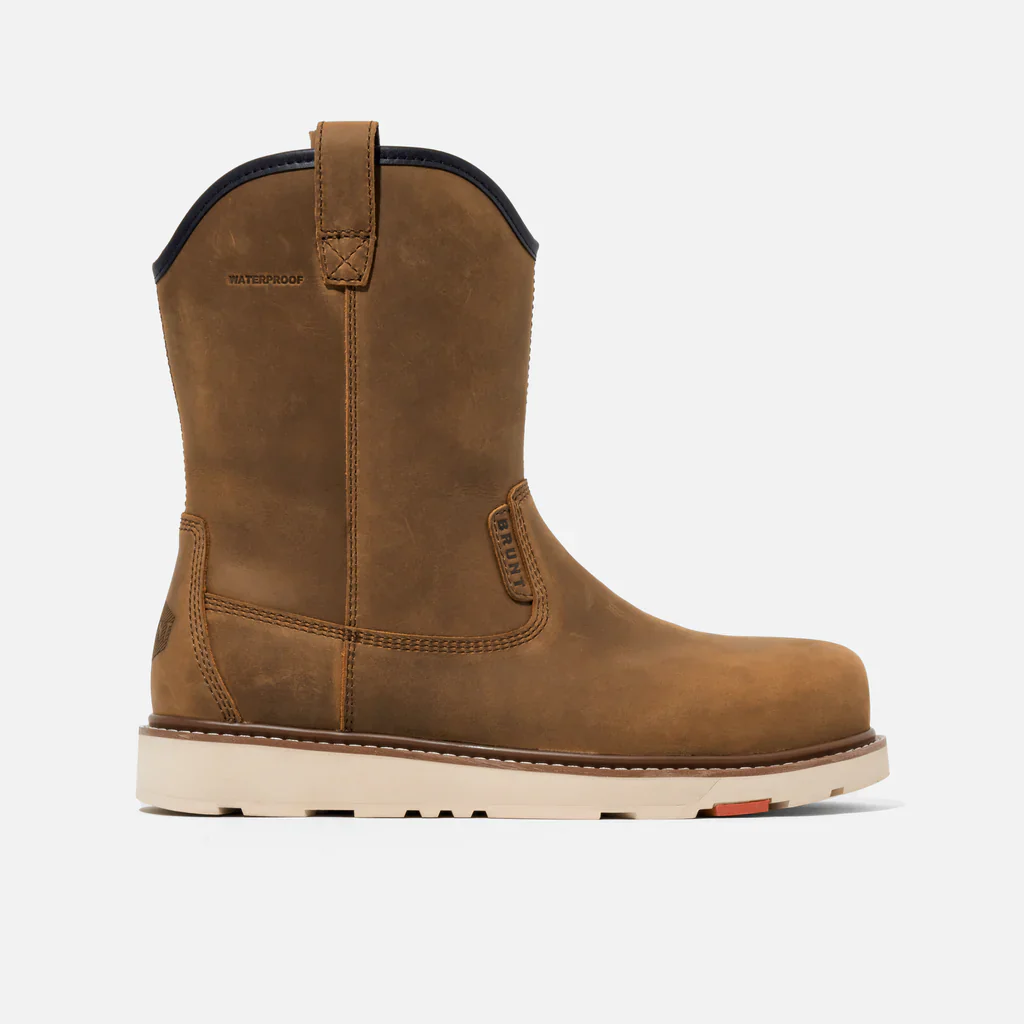 Brunt The Bolduc (Comp Toe) Waterproof Roper Work Boot Men's BROWN