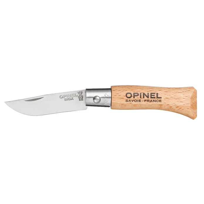 Opinel No.02 Stainless Steel Folding Knife WOOD GRAIN