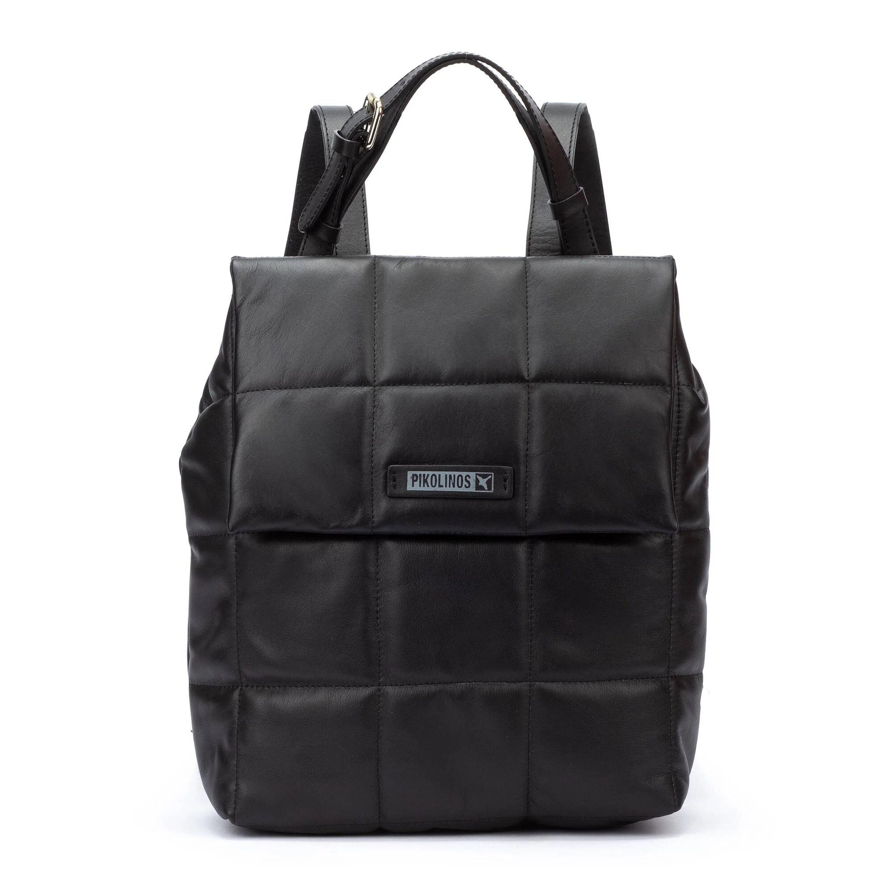 Pikolinos Alaior Leather bag backpack BLACK