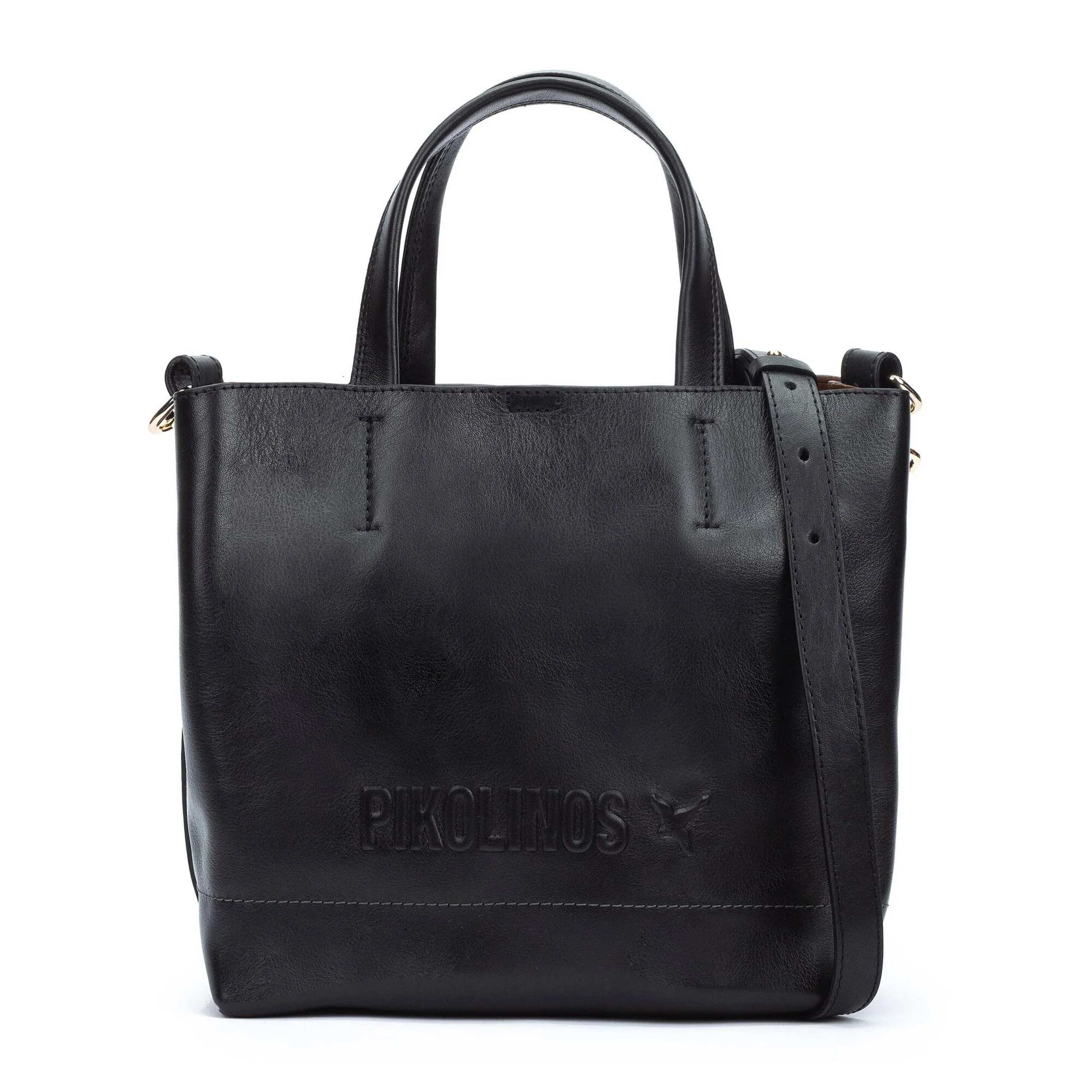 Pikolinos Baeza small Leather Handbag BLACK