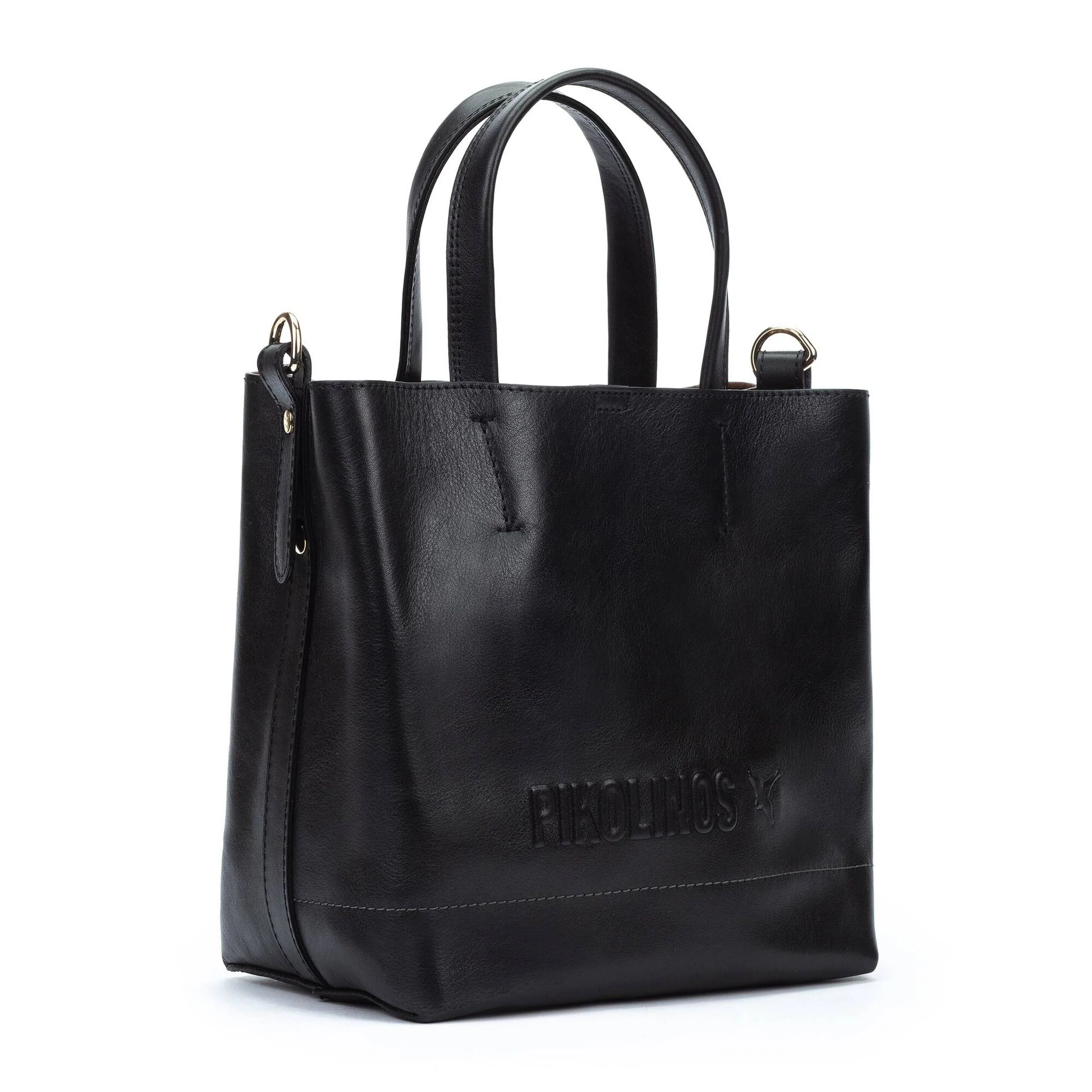 Pikolinos Baeza small Leather Handbag BLACK