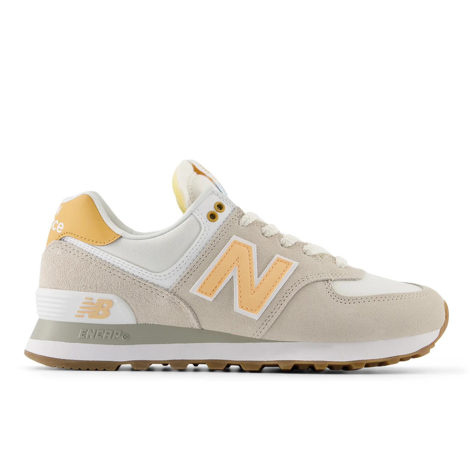 New Balance 574 (WL574COR) Women's TIMBERWOLF/ALPHA ORANGE