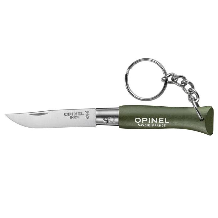 Opinel No.04 Keyring Stainless Steel Folding Knife GREEN