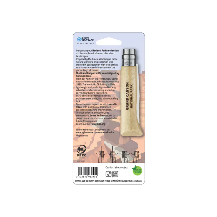 Opinel National Parks Collection No 8 Knife Grand Canyon GRAND CANYON