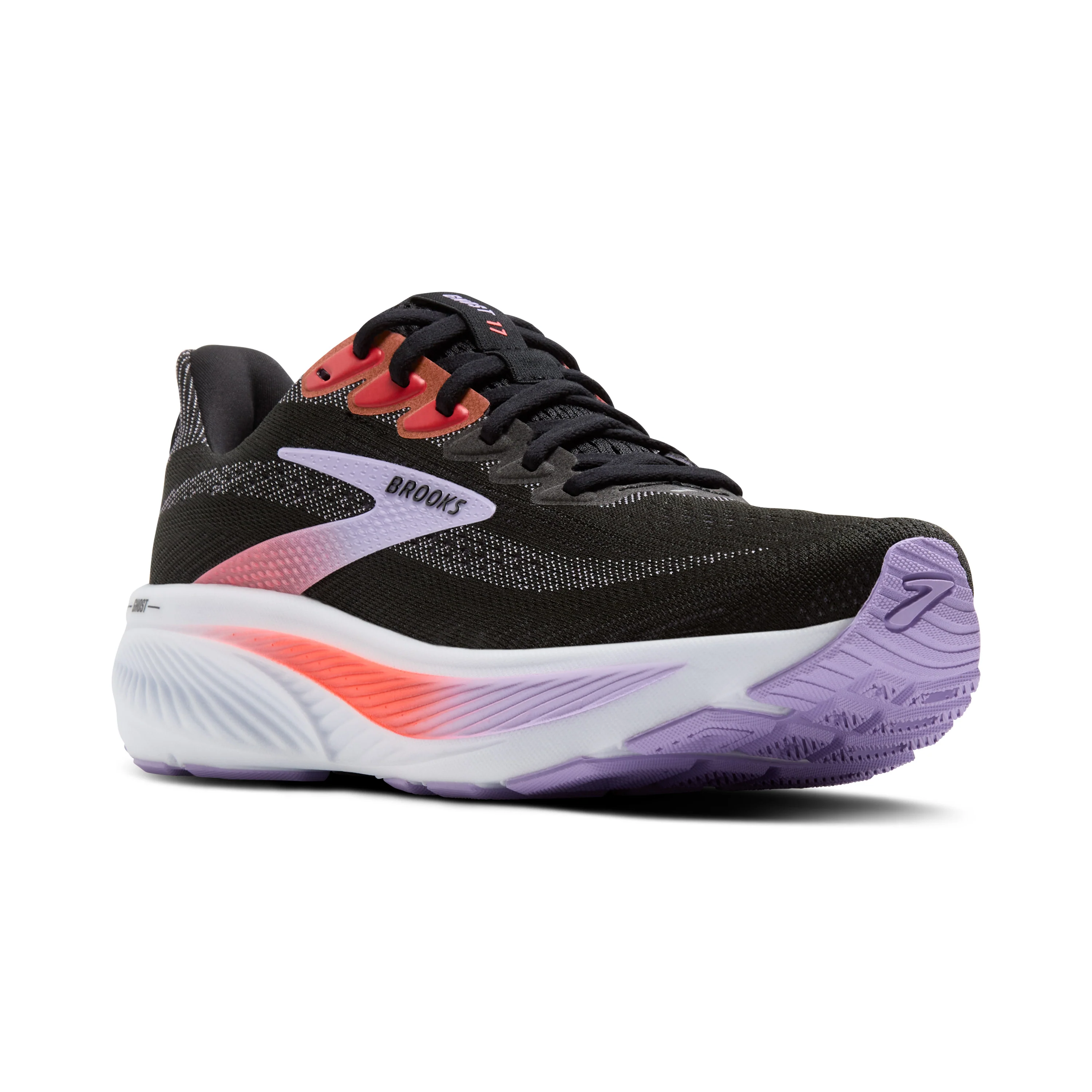 Brooks Ghost 17 Women's New Color Black/Purple/Coral 1 16082-brooks-ghost-17-women-s-new-color-black-purple-coral-1.webp