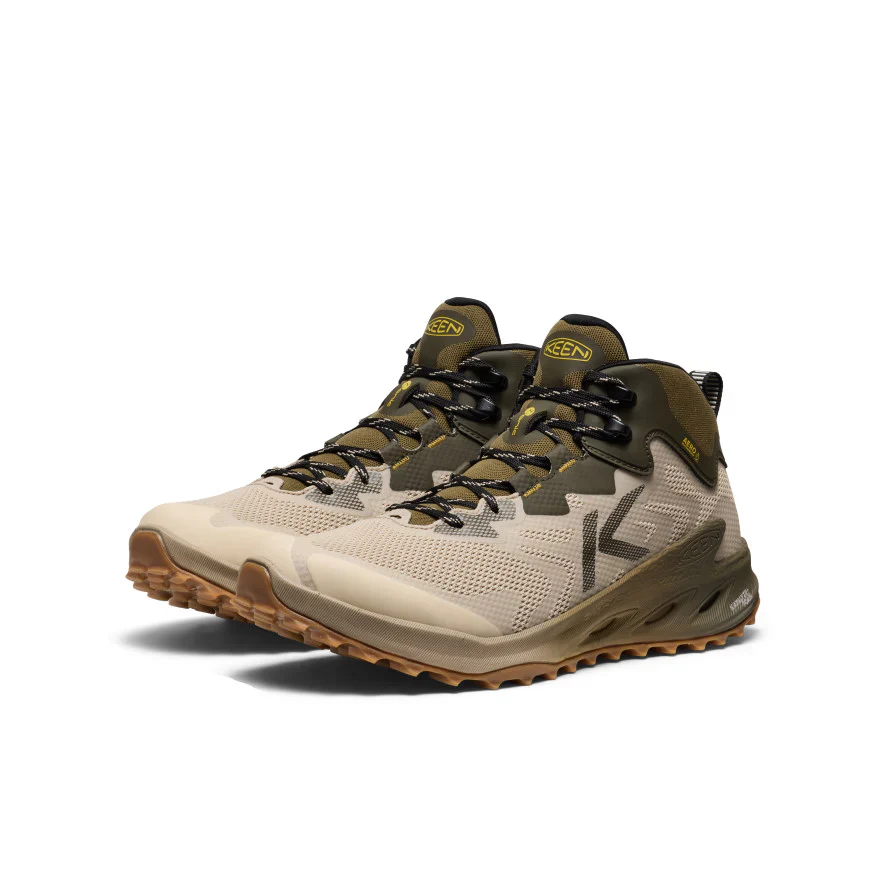 Keen Zionic Nxt Mid Waterproof Hiking Boot Men's brindle/lemon curry