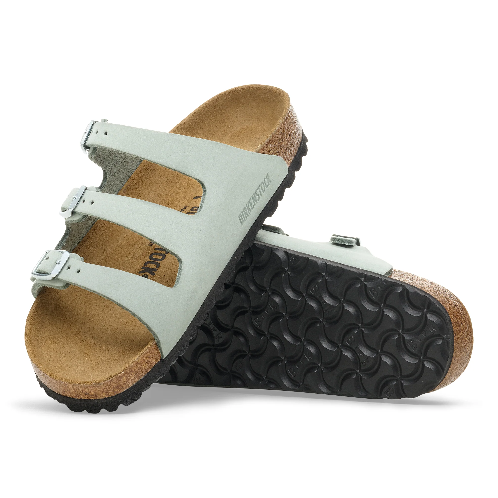 Birkenstock Florida Nubuck Leather Women's PURE SAGE